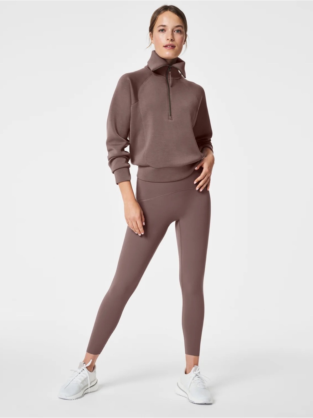 SPANX- Booty Boost 7/8 Leggings Brown Size S